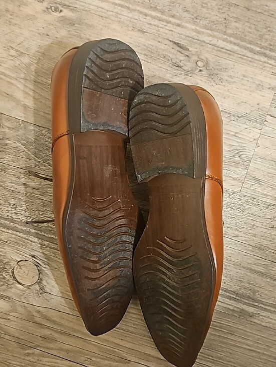 Bolano Men’s Brown Leather & Cream Woven Derby Shoes main image 4